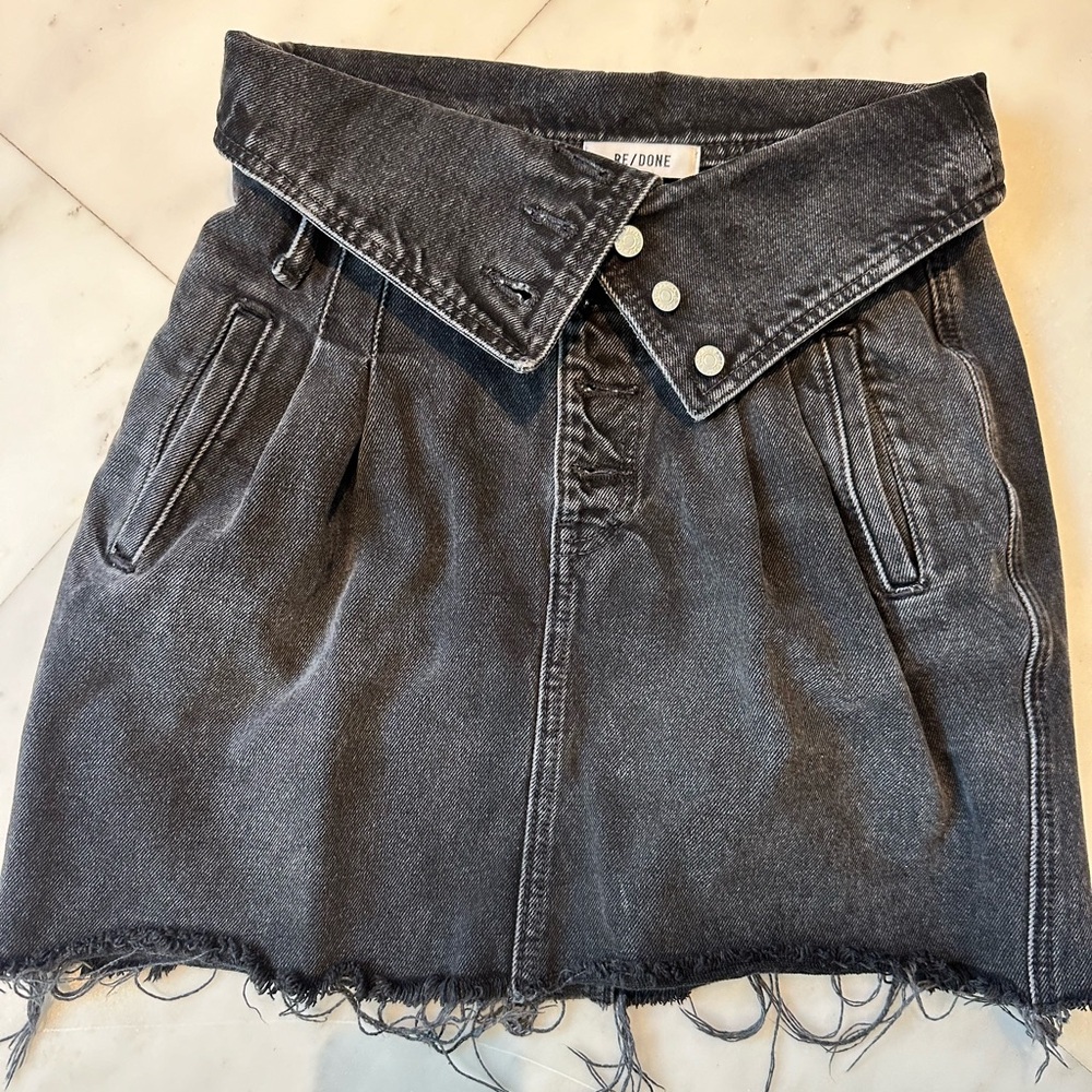 REDONE jeans mini skirt size 26